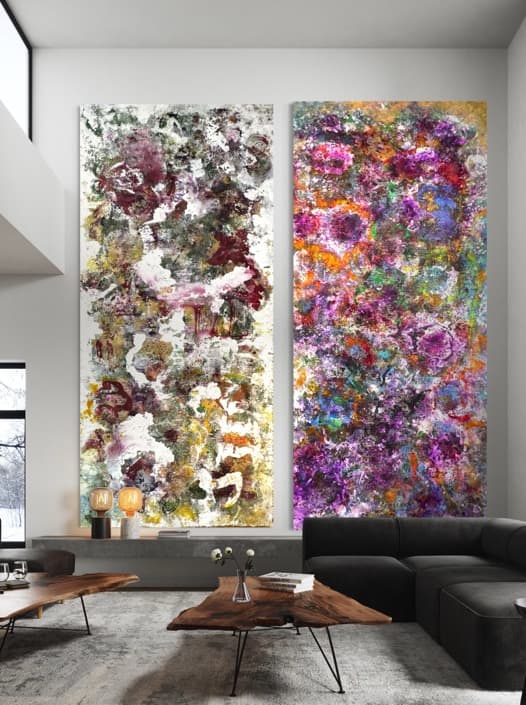 Cherry Blossom Forest & Color Atlas — natural burlap fabrics — hemp, jute, linen, and cotton by Polen Cerci